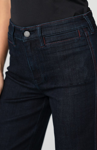 Liverpool Kennedy Straight with Side Stitch Detail in Midnight Eclipse