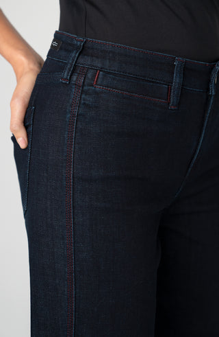 Liverpool Kennedy Straight with Side Stitch Detail in Midnight Eclipse