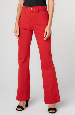 Liverpool Lucy High Rise Clean Front Boot Cut in Sundance Red