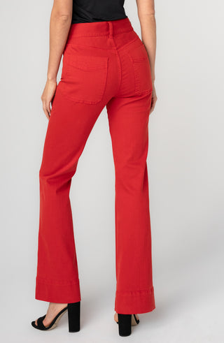 Liverpool Lucy High Rise Clean Front Boot Cut in Sundance Red