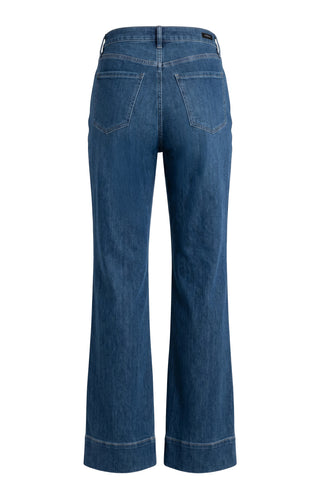 Liverpool Relaxed High Rise Seamed Bootcut in Bayshore