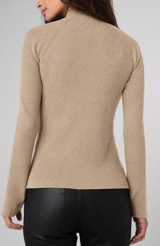 Liverpool Long Sleeve Turtleneck Sweater, Harvest Khaki
