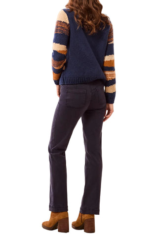 Tribal Pull-On Pant with Front Leg Seams in Sapphire