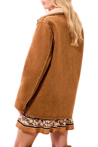 Tribal Reversible Coat in Walnut