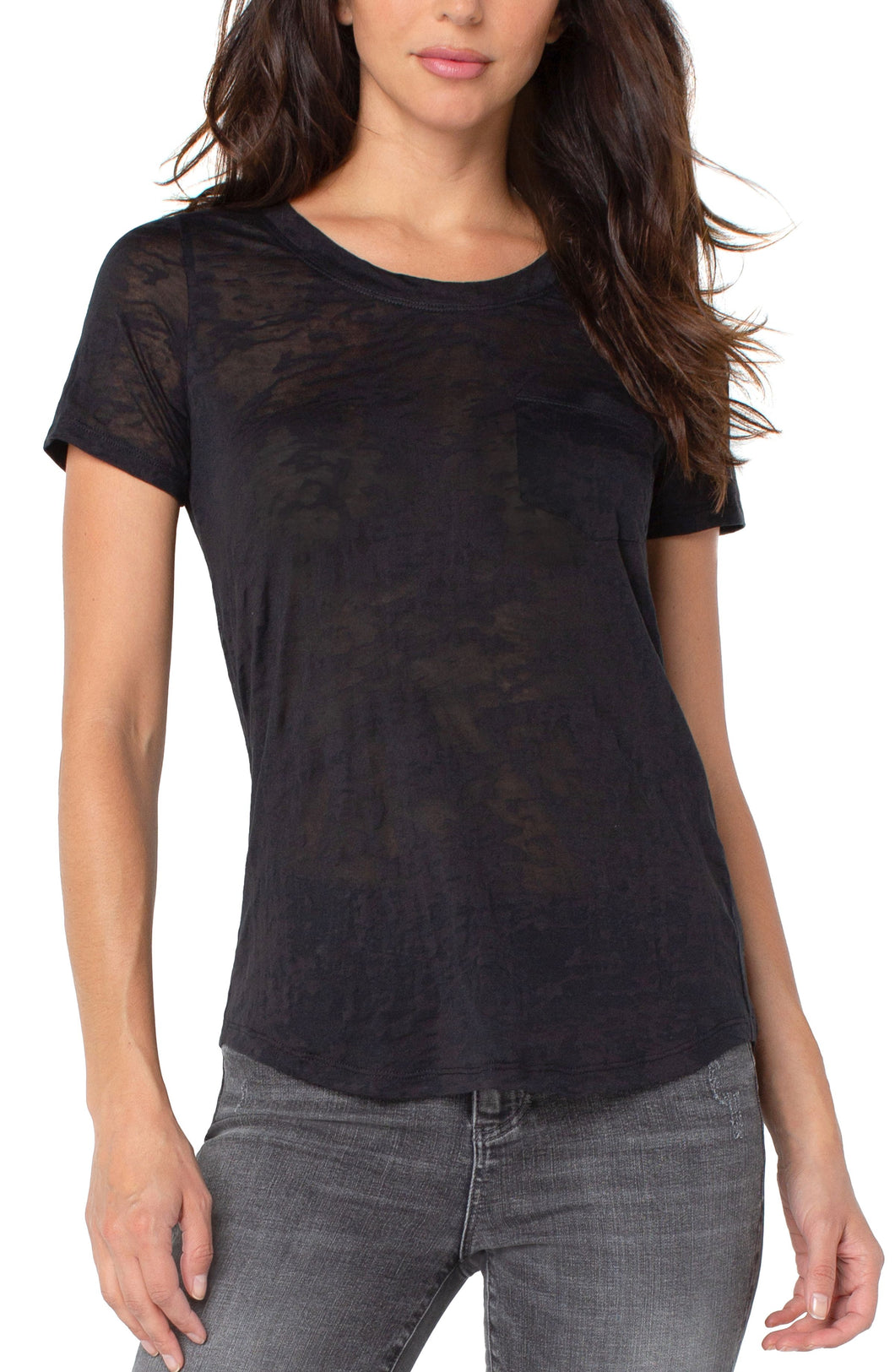 Liverpool Black Burnout Camo Short Sleeve Tee