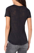 Load image into Gallery viewer, Liverpool Black Burnout Camo Short Sleeve Tee
