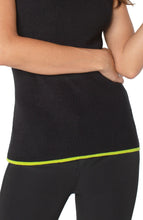 Load image into Gallery viewer, Liverpool Black &amp; Lime Sleeveless Halter Tank
