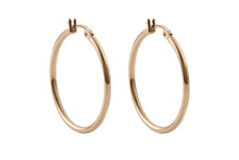 Load image into Gallery viewer, QUDO Gold Valentano Hoop Earrings (Assorted Sizing)
