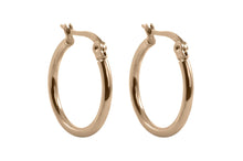 Load image into Gallery viewer, QUDO Gold Valentano Hoop Earrings (Assorted Sizing)
