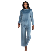 Load image into Gallery viewer, Softies Spring Lake Velour Funnel Neck Lounge Set

