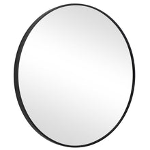 Load image into Gallery viewer, Black Thin Frame Round Mirror
