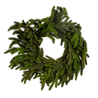 Real Touch Alpine Wreath 24"