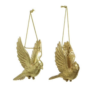 Gold Cardinal Ornament Assorted
