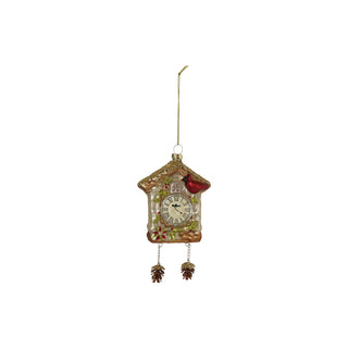 Mercury Glass Cuckoo Clock Ornament