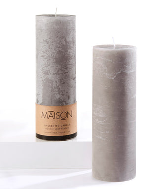 Grey 3X9 Candle