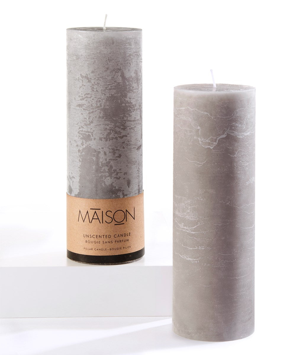 Grey 3X9 Candle