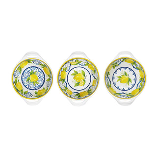 Le Cadeaux Palermo Mini Handled Bowls Set of 3 