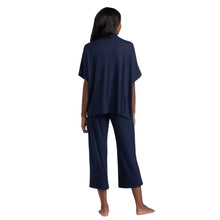 Load image into Gallery viewer, Softies Navy Dream Jersey Cowl Neck Lounge Set

