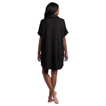 Load image into Gallery viewer, Softies Black Dream Jersey Cowl Neck Lounger
