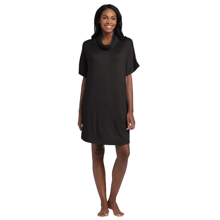 Softies Black Dream Jersey Cowl Neck Lounger