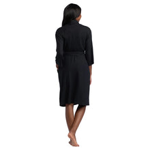 Load image into Gallery viewer, Softies Dream Shawl Collar Robe Black
