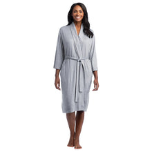 Load image into Gallery viewer, Softies Dream Shawl Collar Robe Heather Grey
