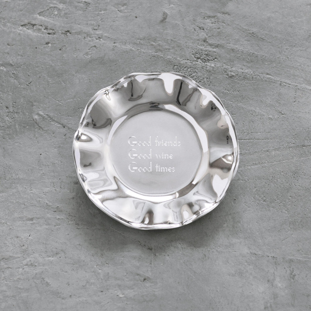 Beatriz Ball Good Friends Good Wine & Good Times Wine Plate