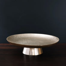 Load image into Gallery viewer, Beatriz Ball Sierra Modern Gold Pedestal Cake Plate
