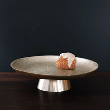 Load image into Gallery viewer, Beatriz Ball Sierra Modern Gold Pedestal Cake Plate
