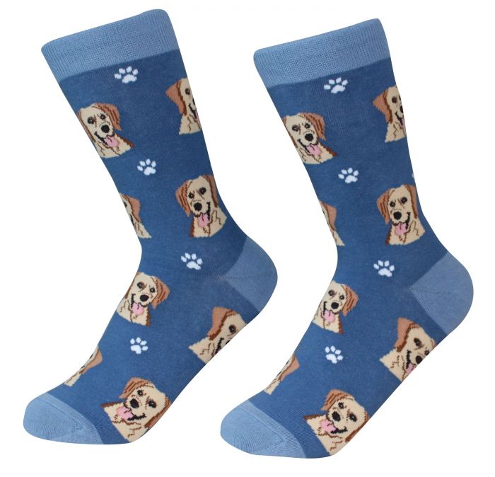 E & S Pets Yellow Labrador Socks