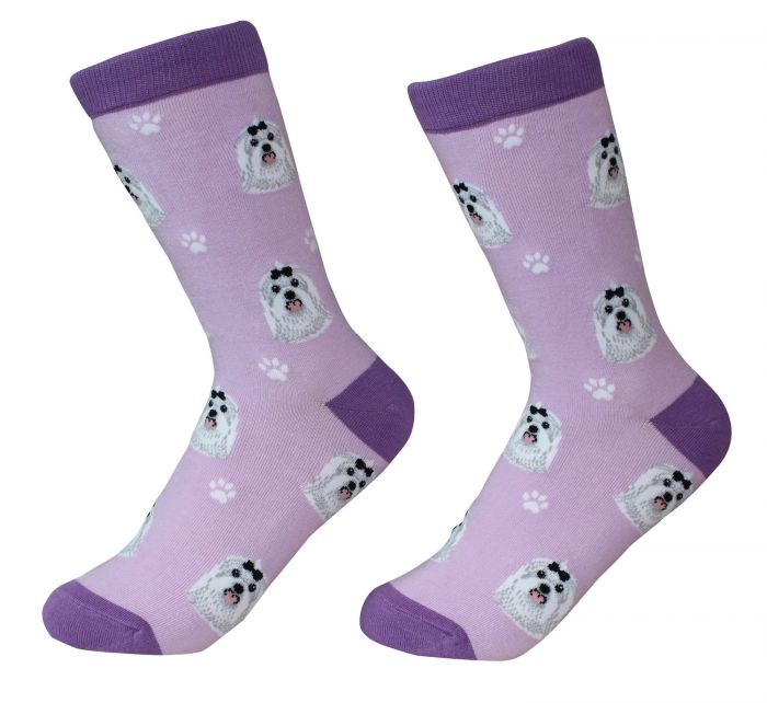 E & S Pets Maltese Socks