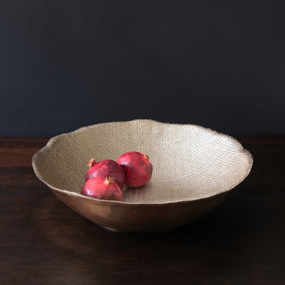 Beatriz Ball Sierra Modern Chelsea Extra Large Bowl handmade tarnish free aluminum alloy FDA food safe gold