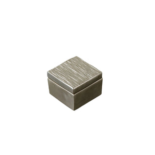 Beatriz Ball Sierra Modern Lines Small Lidded Box tarnish free aluminum alloy handmade