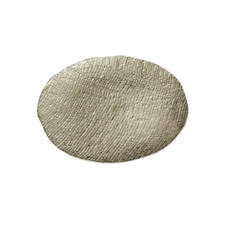 Beatriz Ball Sierra Tela Medium Round Platter handmade tarnish free aluminum alloy FDA food safe gold