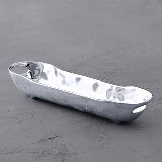 Beatriz Ball Soho Cracker Tray with Handles tarnish free aluminum allow FDA safe handmade