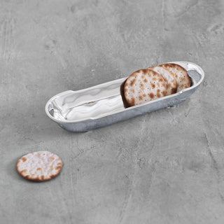 Beatriz Ball Soho Cracker Tray with Handles tarnish free aluminum alloy handmade FDA safe