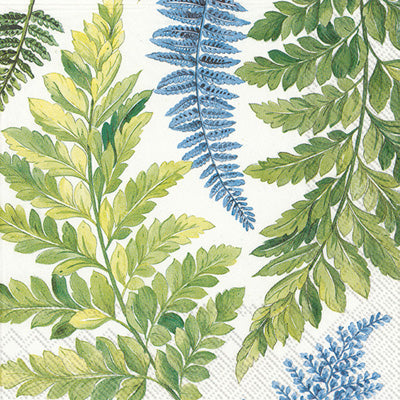 Arwea White & Blue Cocktail Napkins