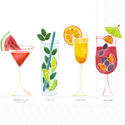 Summer Cocktails Cocktail Napkins