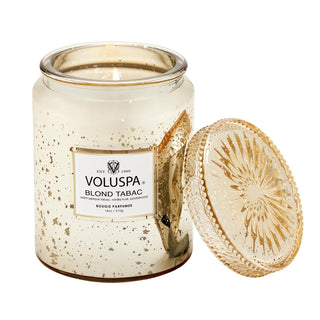 Voluspa Blond Tabac Large 18oz Speckle Jar Candle