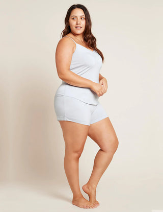 Goodnight-Sleep-Cami-Dove-Front, organic bamboo, spaghetti straps