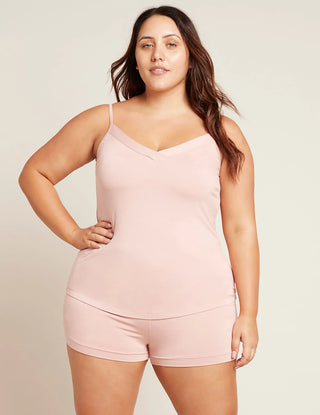  Goodnight-Sleep-Cami-Dusty-Pink-Front, organic bamboo, spaghetti straps
