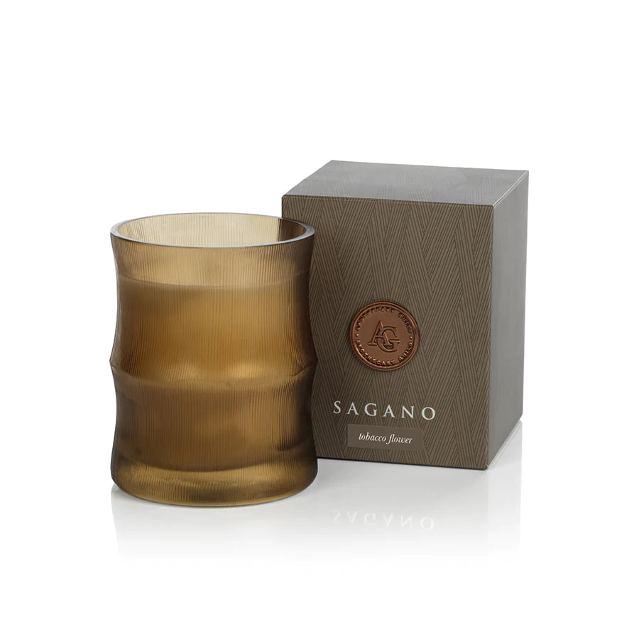 Apothecary Guild Taupe Tobacco Flower Candle