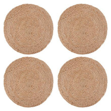 Load image into Gallery viewer, Set of 4 Solid Jute Placemats
