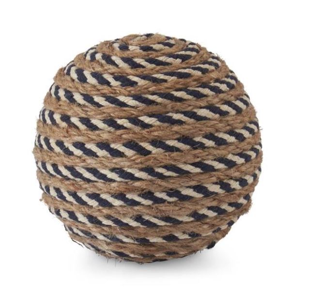 Navy & Cream Seagrass Ball