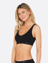 Load image into Gallery viewer, Boody Black Padded Shaper Crop Bra
