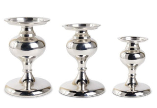 Polished Silver Candle Holder Assorted