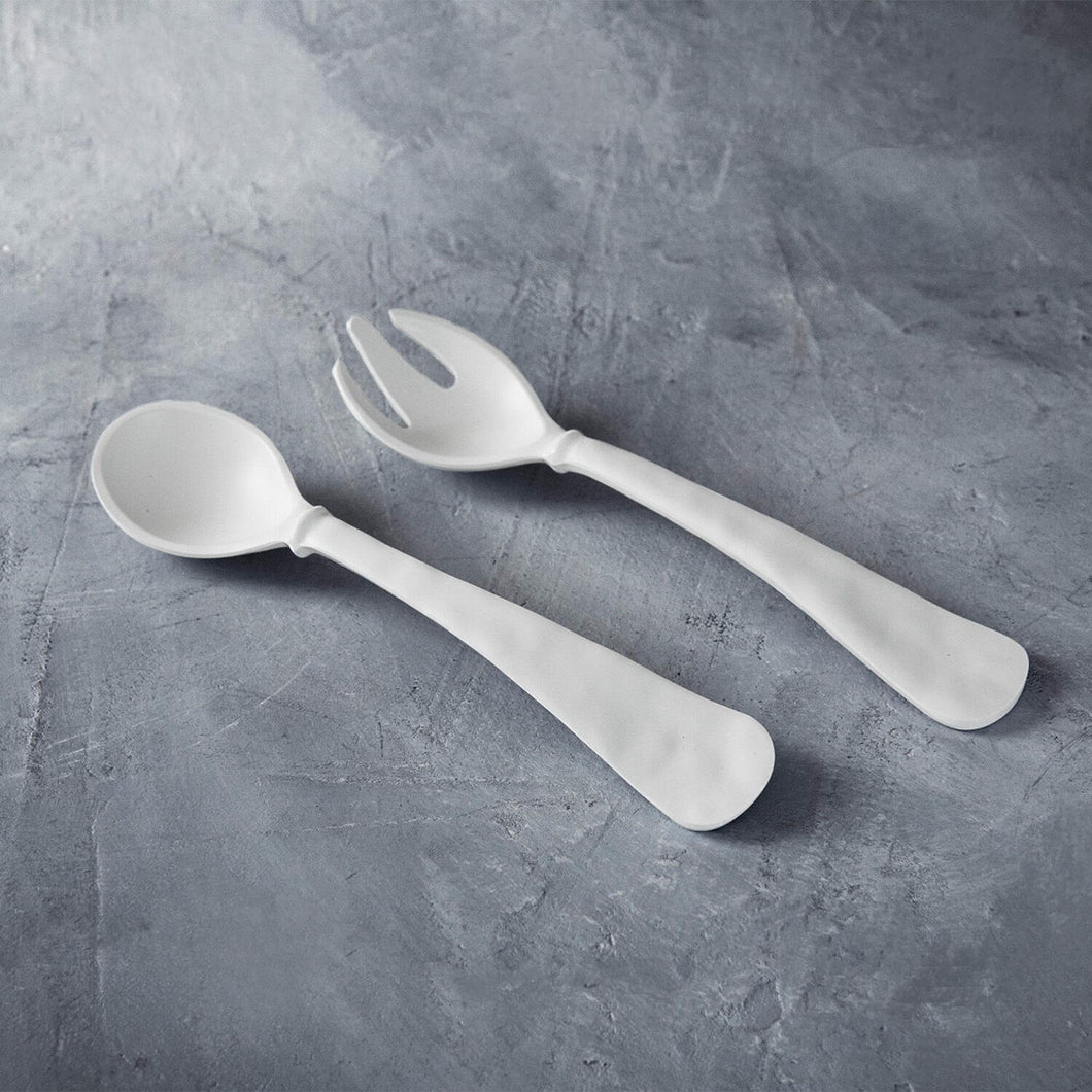 Beatriz Ball Vida Nube White Salad Servers