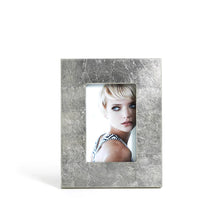 Load image into Gallery viewer, Silver Leaf 4X6 Picture Frame
