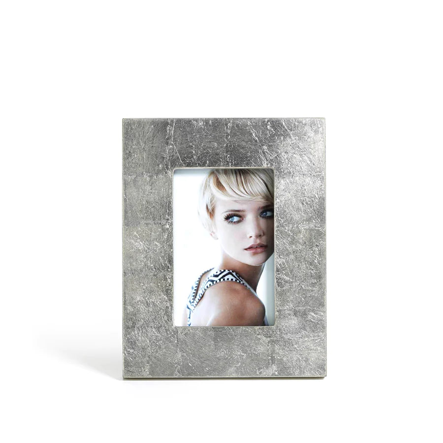 Silver Leaf 4X6 Picture Frame