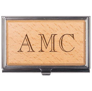 P. Graham Dunn Wood Business Card Holder